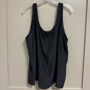 Dana Buchman Woman 100% Silk Black Tank Plus Size‎ 24